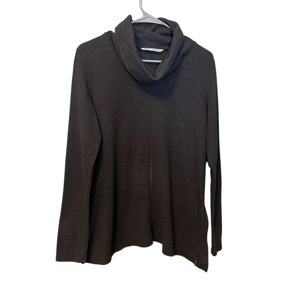 Woolrich Womens‎ Charcoal Gray Cowl Neck Long Sleeve Tunic Top Size Medium